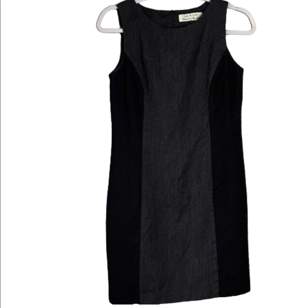 Rag & Bone Cashmere Blend Contrast Panel Dress Size 6 Sleeveless Shift.